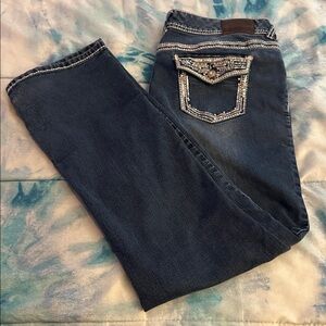 Maurices Distressed Blue Jeans